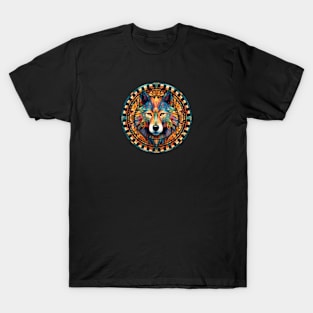 Crystal Wolf Mandala T-Shirt